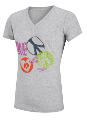 Peace, Love -- female tee