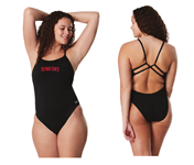 Speedo Solid Endurance  Strappy Back w/SENATORS Logo