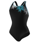 Speedo Brilliant Blossom Ultraback- Black