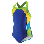 Speedo Colorblock Splice 1-Piece Girls