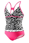 Zebra Tankini Surplice X-Back 2-PC