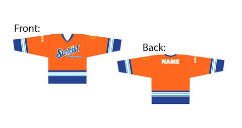Sunkist Swim Team Custom Team Hockey Jersey