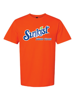 Sunkist Swim Team Orange Shirt