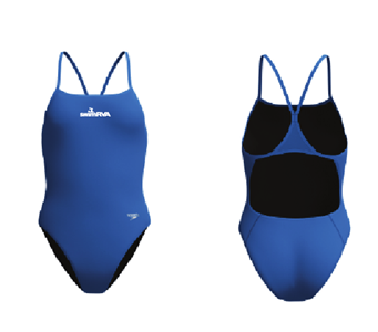 SwimRVA Female Turnback Thin Strap Suit w/Logo