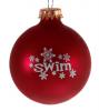 Swim with Snowflakes Christmas Ornament
