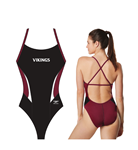 Tennessee High School Vikings Female Crossback Suit w/Logo