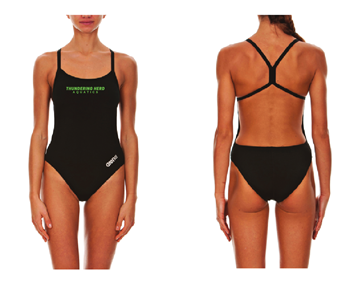 Thundering Herd Aquatics Challenge Back Suit w/Logo
