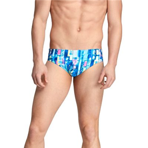 Turnz Printed Brief -- Blue Watercolors