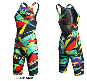 TYR Women's Fusion 2 Aerofit Open Back Kneeskin Tech Suit Swimsuit