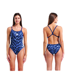 Winchester Swim Team Female Printed Challenge Back Suit w/Logo