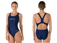 Woodmont Marlins Female Thick Strap Suit w/Logo