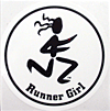 Runner Girl Sticker