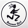 Runner Girl Sticker