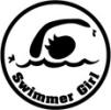 Swimmer Girl Sticker